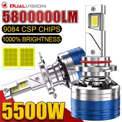 5800000LM H7 Led Canbus Car Headlight Bulb 5500W H1 H4 Led Lamp H8 H11 H9 HB3 9005 HB4 9006 9012 9084 CSP 12V 24V 6000K Fog Lamp