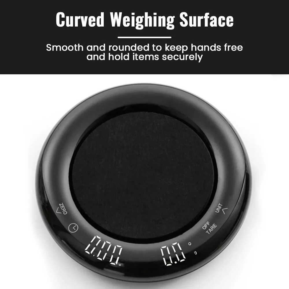 Coffee Electronic Scale USB Timing Hand Pour-over Coffee Scale 0.1g High Precision Simple Coffee Scale