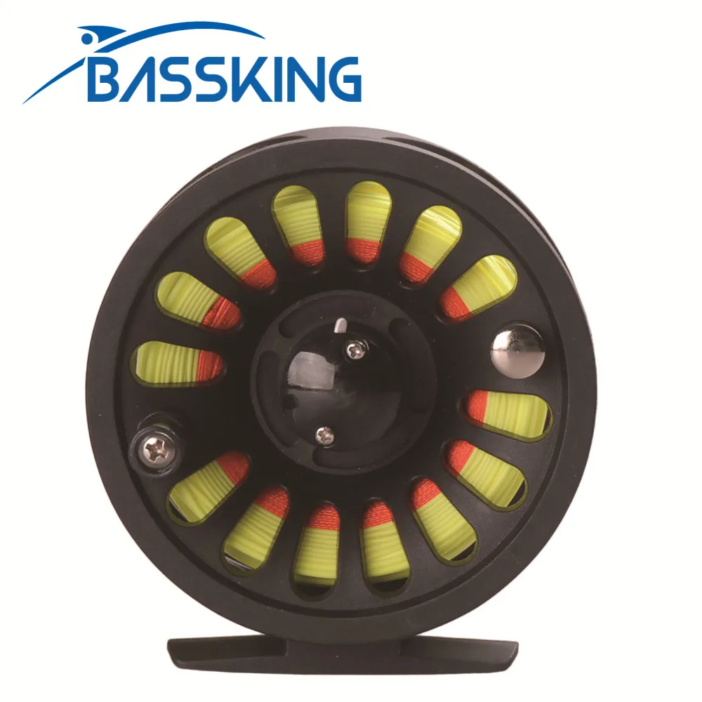 

5/6 WT Fly Fishing Reel Set Wheel with Fly Fishing Line WF5F Backing Line Taper Leader Combo Set Peche Fly Reel Feeder Molinetes