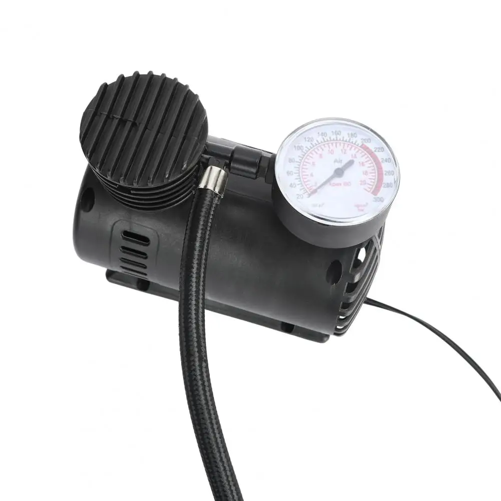 12V Mini Locomotive Inflator Pump, Car Tire Inflator, Portable Car Electric Small Air Pump