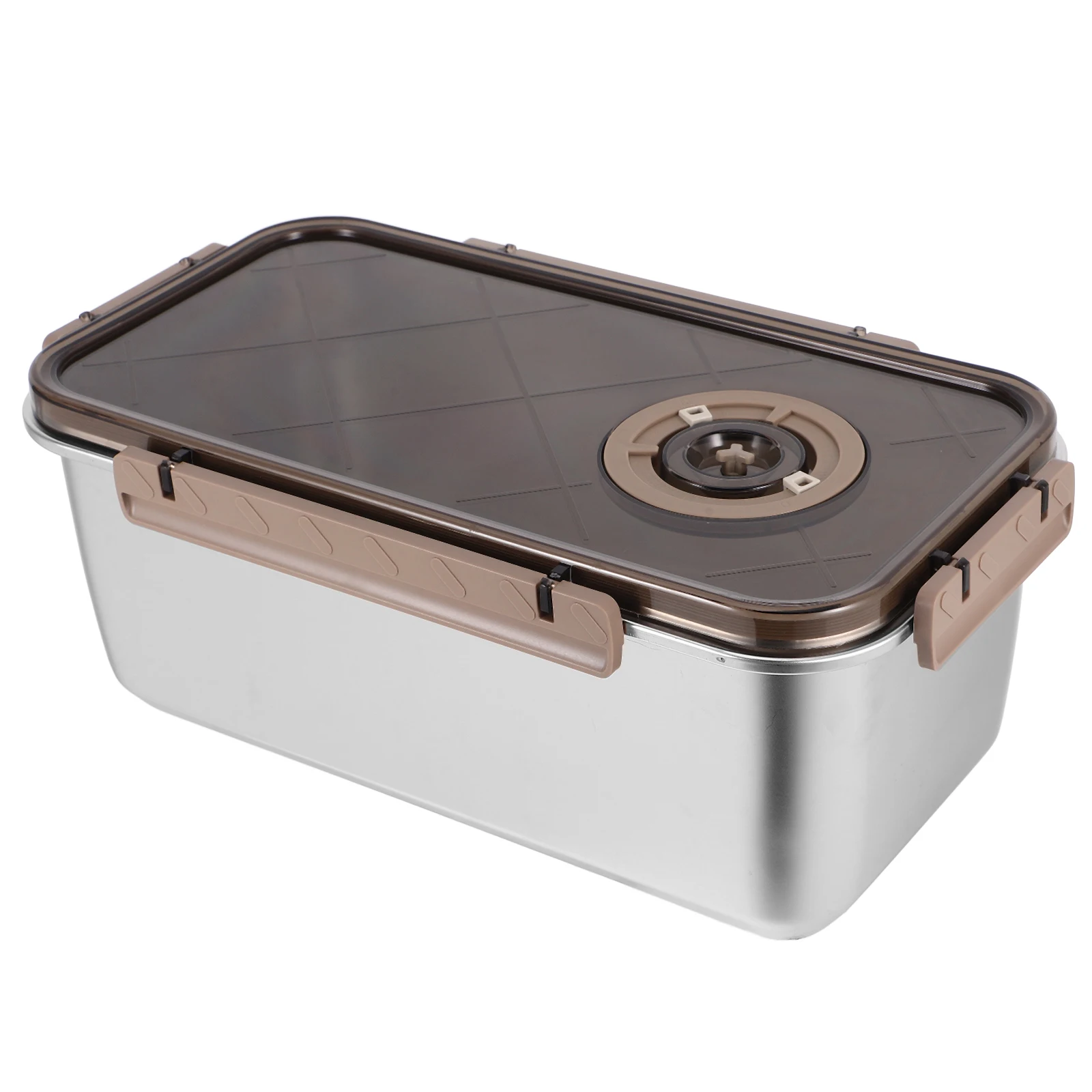

Stainless Steel Food Container 5.8L Airtight Crisper Box Reusable Freezer Holders Stackable Kitchen Storage Boxes