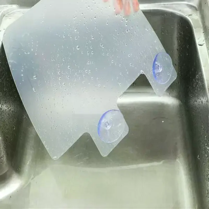1pcs Large Kitchen Sink Splash Guard Protector - Waterproof Shield With Suction Cups For Sink Or Oil Splatter Protection