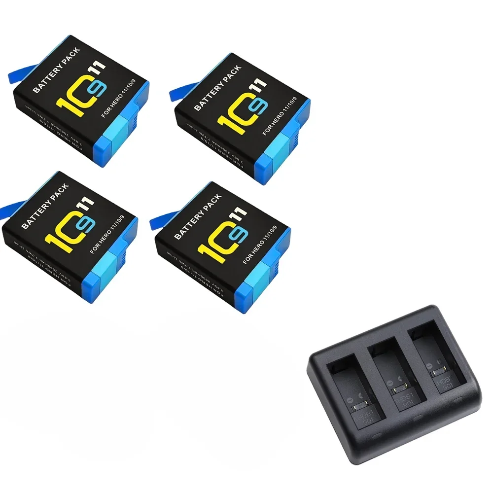 AHDBT-901 Is Suitable for Gopro11 Motion Camera HERO11 10 9 Full Decoding Battery AHDBT-901/10/9