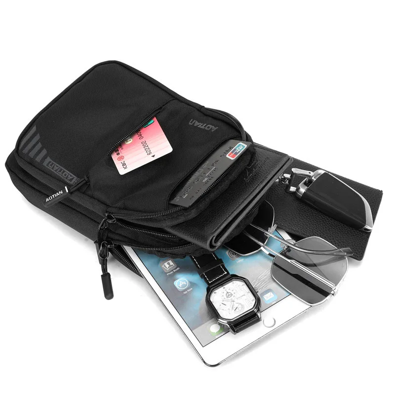 Sling Bags for Men Large Capacity Man Chest Pack Casual Travel Unisex Crossbody Bags Storage Shoulder Bag Student Backpacks
