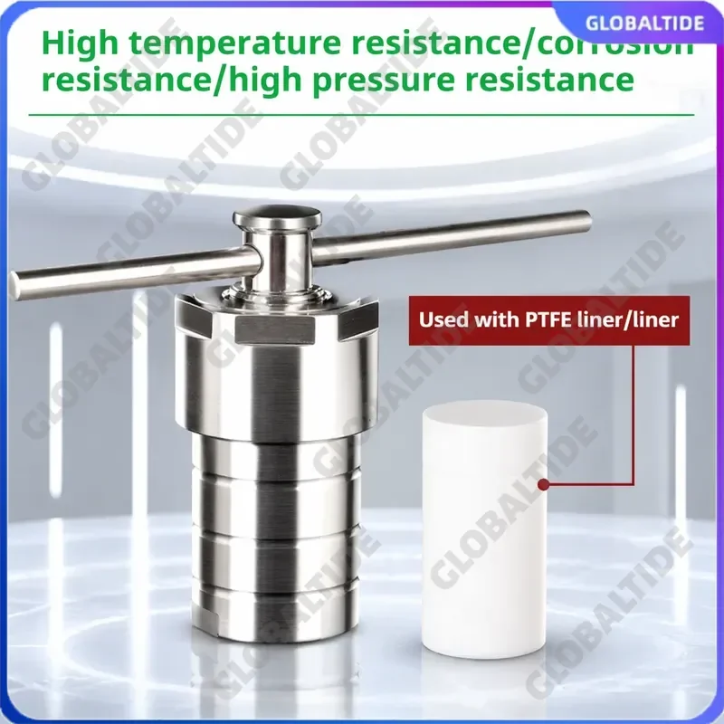25-100ml Hydrothermal Synthesis Autoclave Reactor 3MPa High Pressure Digestion Tank Lined PTFE 304 Stainless Steel