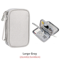 Cable Organizer Storage Bag System Kit Case USB Data Cable Earphone Wire Pen Power Bank SD Card Digital Gadget Device Travel Bag