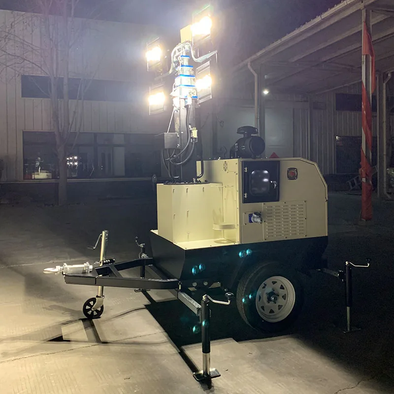 M Hydraulic Lighting Tower Generator Engine Portable Light Tower