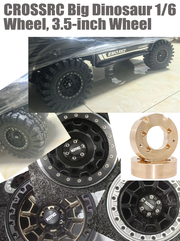 

CROSSRC Big Dinosaur 1/6 Wheel, 3.5-дюймовые колеса, внедорожник с четырьмя колесами