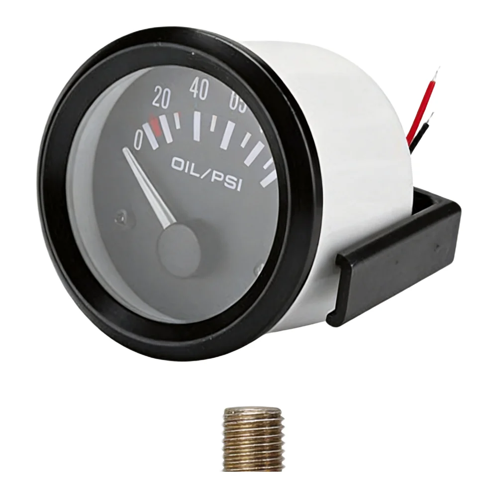 Electronic Oil Pressure Tester Gauge 52mm for For 12v Vehicles with High Universality Fitment and 0 to 100 PSI Range