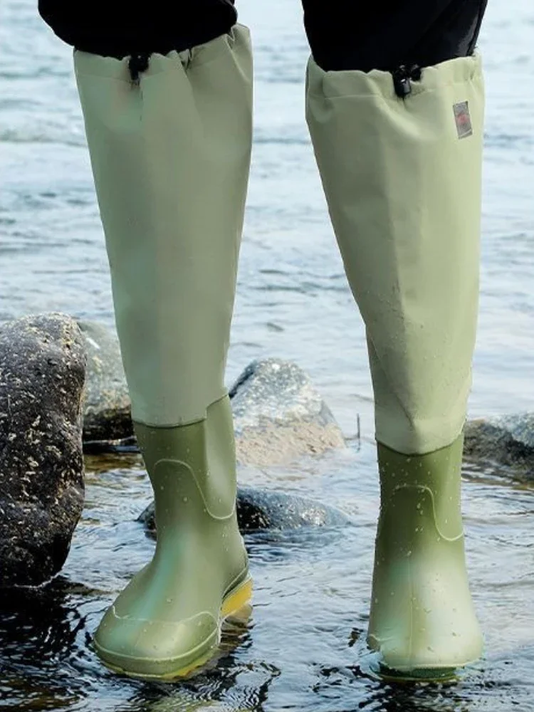 

Lightweight Male Shoes Non Slip Work Young Rainy Day High Quality Plastic 2025 Gumboots Adult Without Lacing Men's Rain Boots