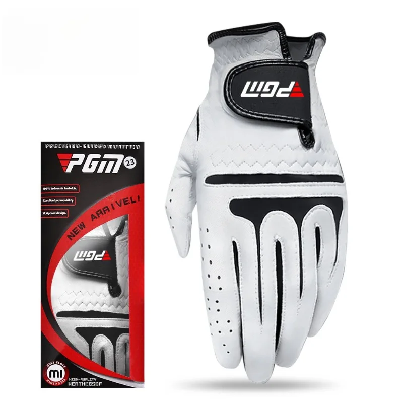 

PGM Golf Gloves,Men’s Left Right Hand Soft Breathable Sheepskin Sport Gloves,Slip-resistant Golf Male Training Accessories