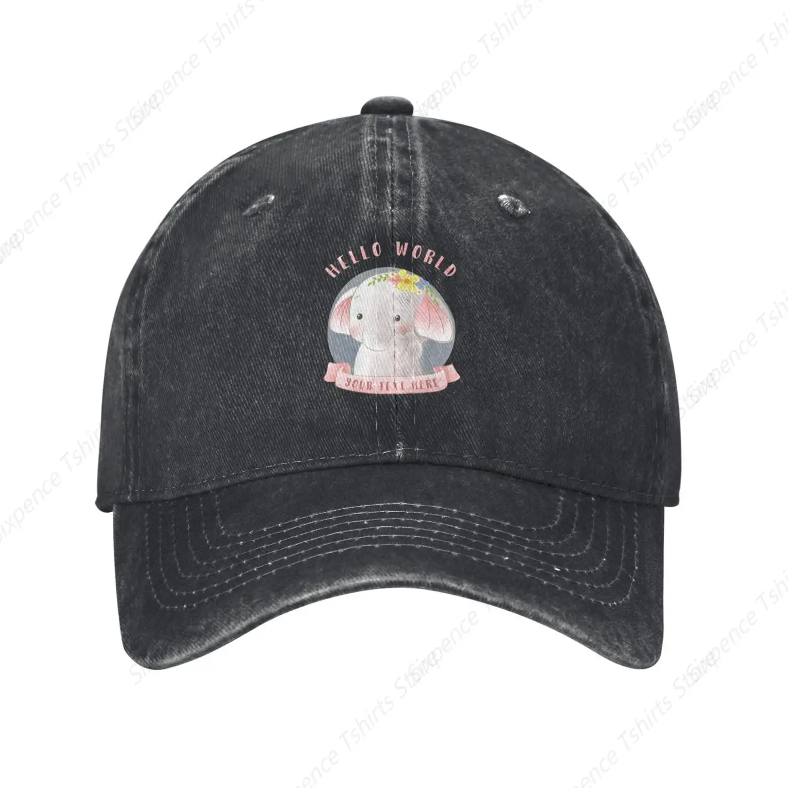 Beautiful Baby Elephant Baseball Cap Women Men Hat Vintage Cowboy Hats Trucker Sun Hat Red