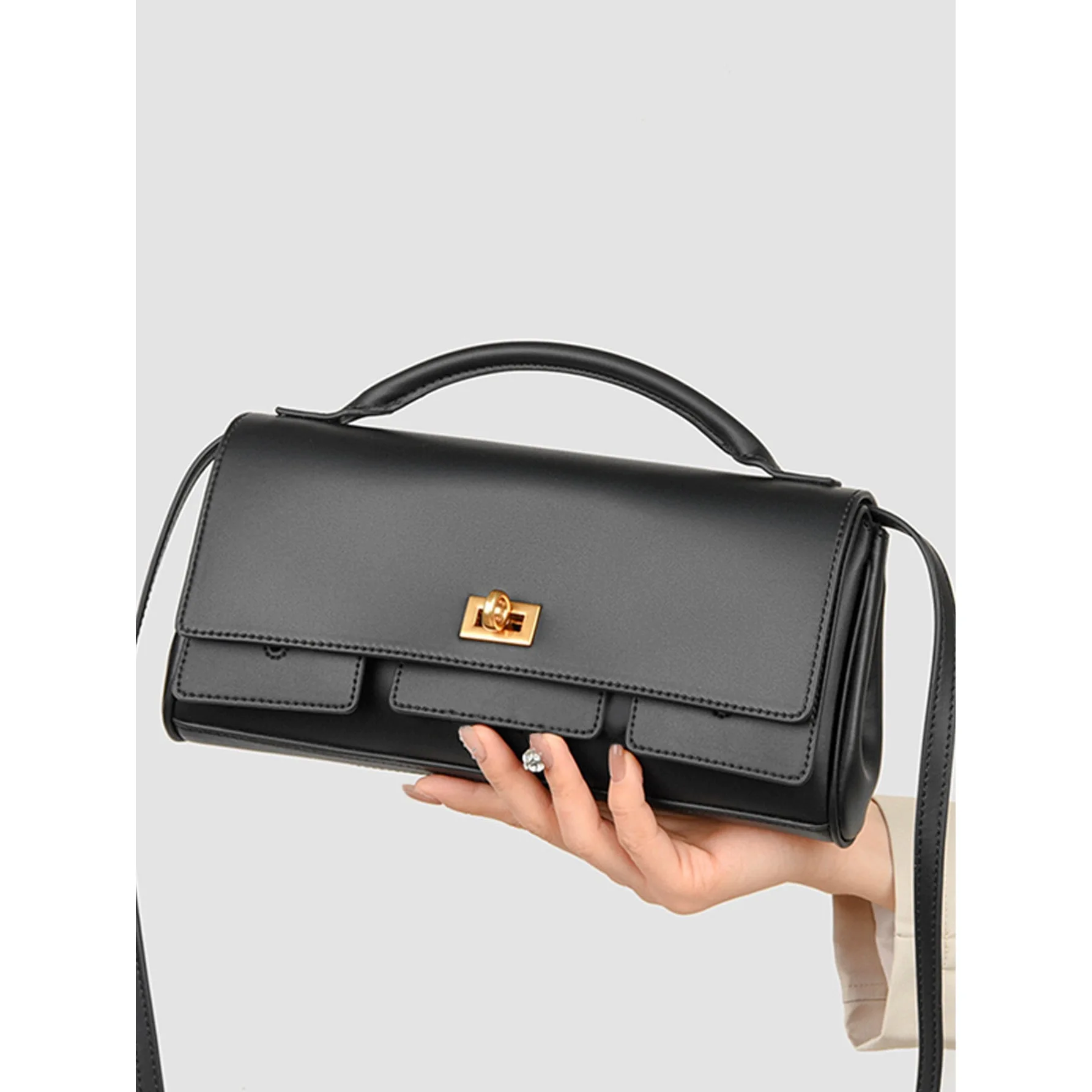 

Новинка 2025, весенние элитные брендовые женские сумки, сумки на плечо из натуральной кожи, женские модные сумки с золотой пряжкой, женские сумки через плечо