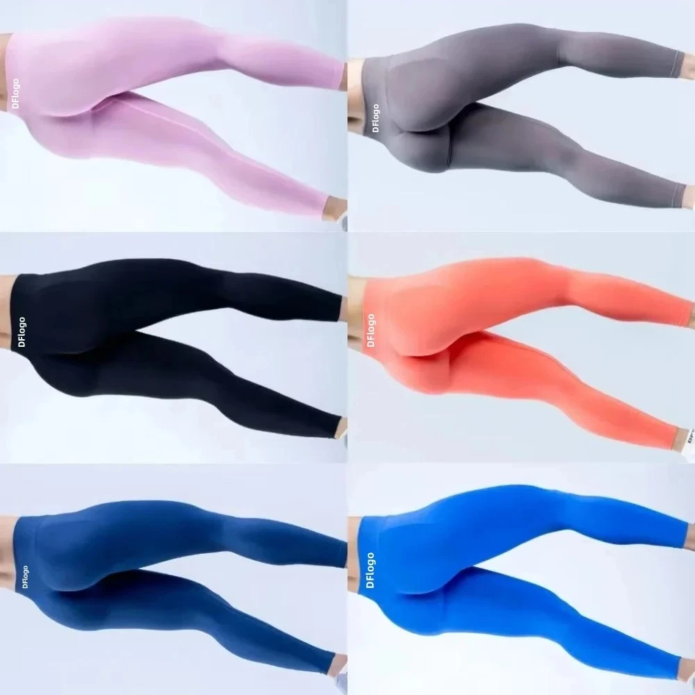 Dynamic Leggings Women Curl Up Seamless Yoga Pants High Quality Leggings Low Ribbed Fitness Pants High Stretch Fitness Leggings