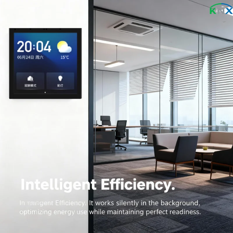 

KNX Smart Wall-Mounted Touch Panel 4-Inch LCD - Universal 86-Type for Smart Home Control