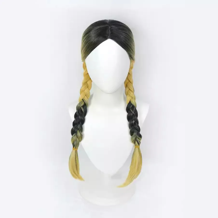 Tokyo Swastika Avenger Tenzan Renge Kurotani Renge Peruca Cosplay, Cor Liangse, Camadas, Seda de Alta Temperatura