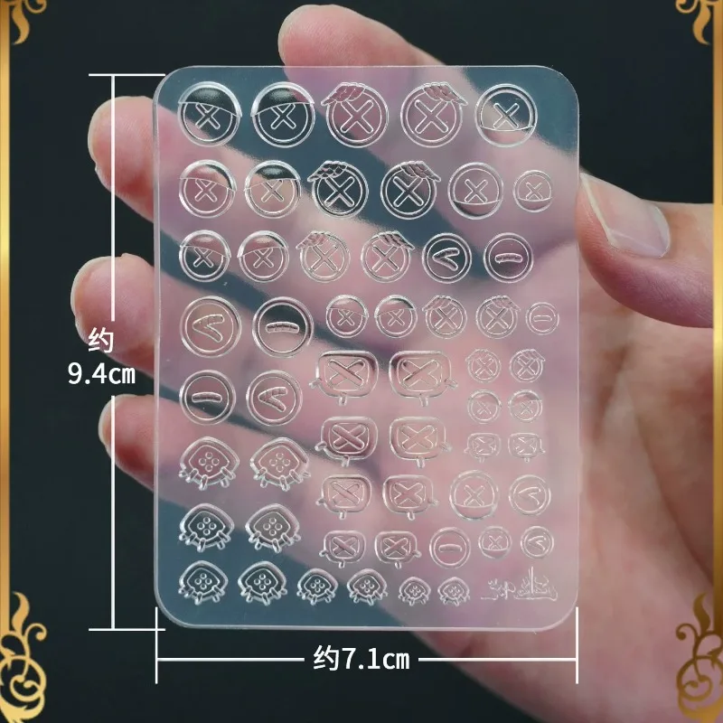 Clear Silicone Mold for Button Doll Eye Chips DIY Handmade Mould for Ultra‑Light Clay Resin Epoxy Doll Eye Making Craft Supplies