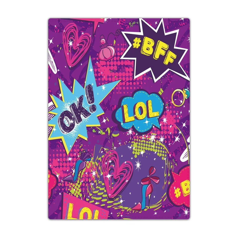 Travel Passport Holder Cover Graffiti Art Pattern Wallet Transparent  ID Card Holders Business Credit Card Holder Case Pouch