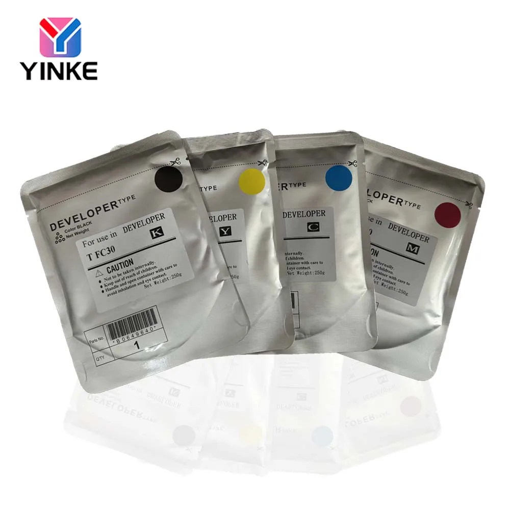 1Set/CMYK Developer Powder For Toshiba 2000AC/2500AC/2505/3005/3505/4505/5005AC/2610/2615/3115/3615 High Quality Carrier
