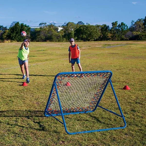 Professional Soccer Rebounder Net Robust Steel Frame Foldable Training Goal For Backyard And Outdoor Soccer Practice Annual