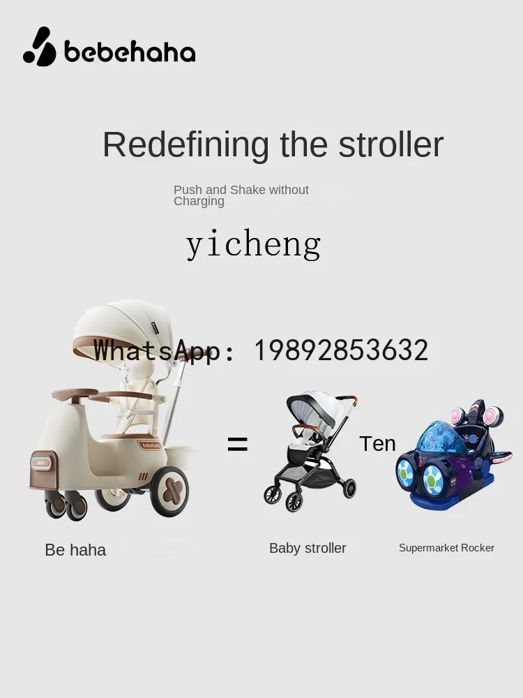 AD the Hokey Pokey Stroller Luge Kiddie Ride Baby المشي اثنين في واحد للأطفال #3