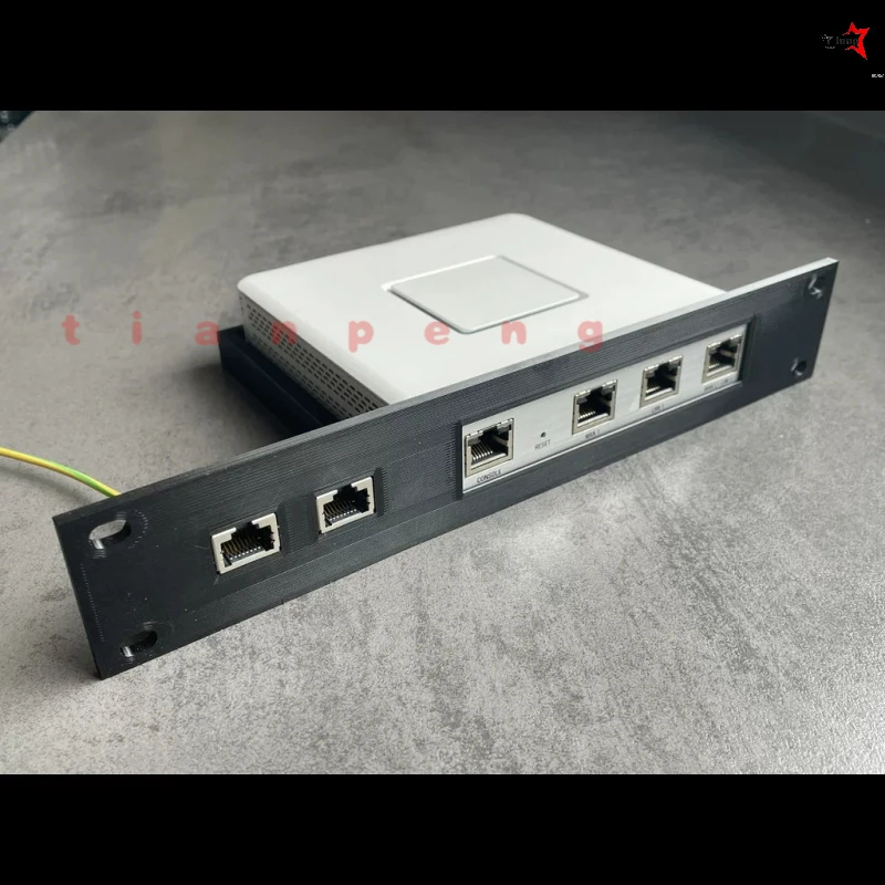 WYORESY for UniFi (USG-3P)  1U 10/ 19 Inch Rack Mount Bracket Security Gateway Cabinet Install Stable Holder Base