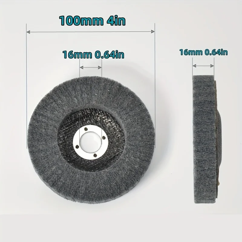 3/9-Piece Set of 4-Inch Nylon Fiber Flip Metal Polishing Wheels, Suitable for Deburring and Rust Removal on Complex Surfaces