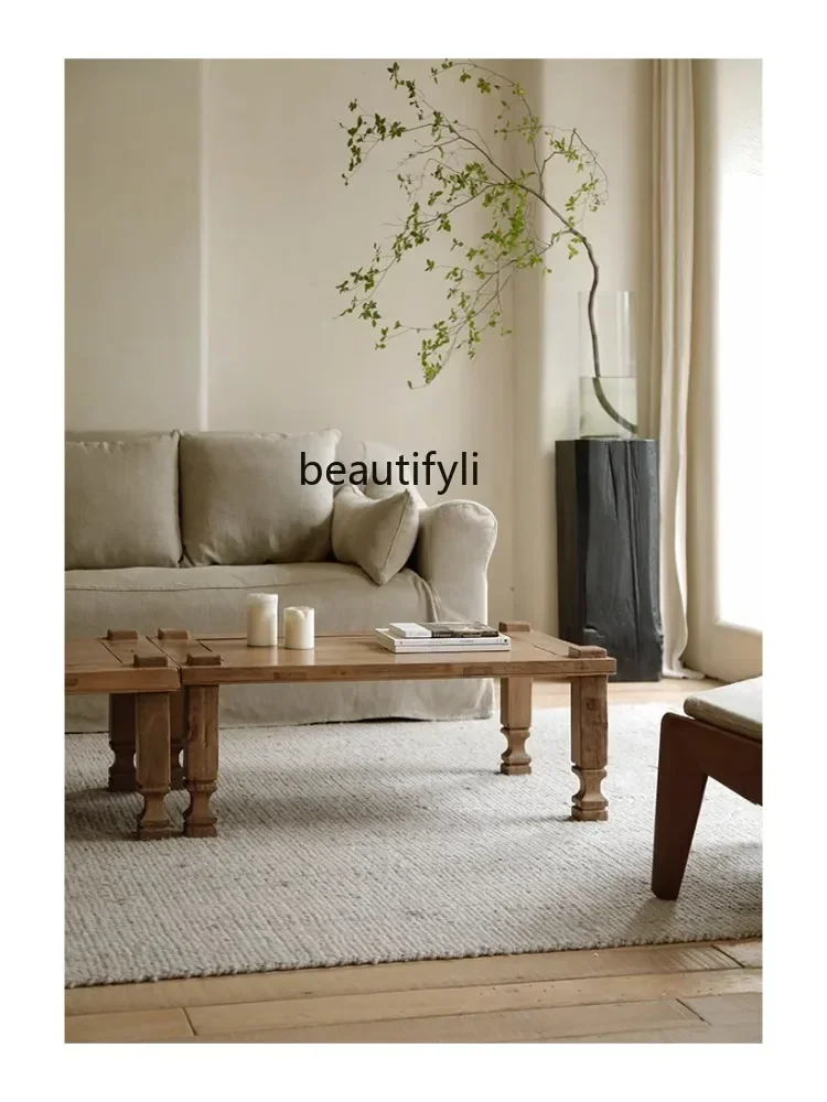 Q181  Living Room Coffee Table Solid Wood Tea Table Bed & Breakfast Chinese C Tea Table Quiet Style living room furniture