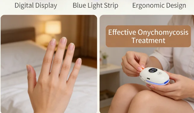 

Портативное лазерное устройство для лечения грибка ногтей – безболезненное и без лекарств, автоматическое отключение через 7 минут, простой уход дважды в день.