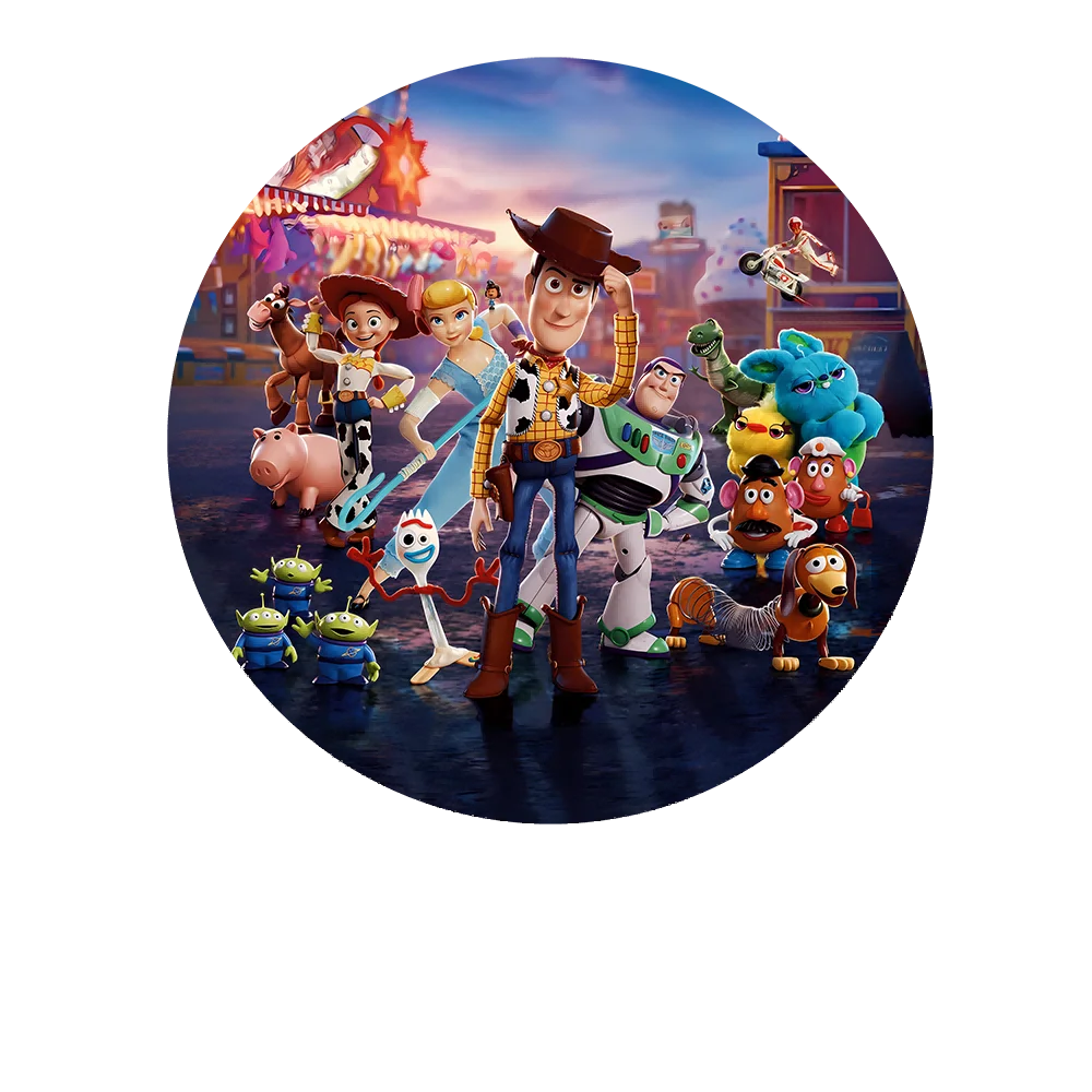 Disney Toy Story Backdrop Kids Birthday Decoration Background Cowboy Woody Lightyear Vinyl Polyester Photography Decor Props