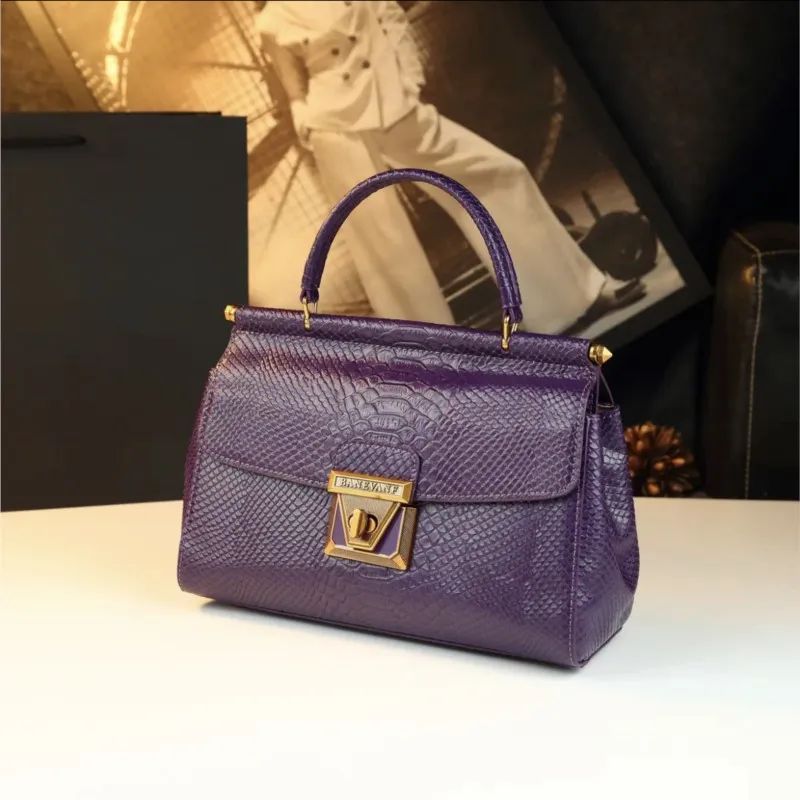 

KB модная женская сумка, новинка 2025 года, легкая роскошная сумка премиум-класса со змеиным замком, сумка на одно плечо для тяжелой промышленности, двусторонняя сумка