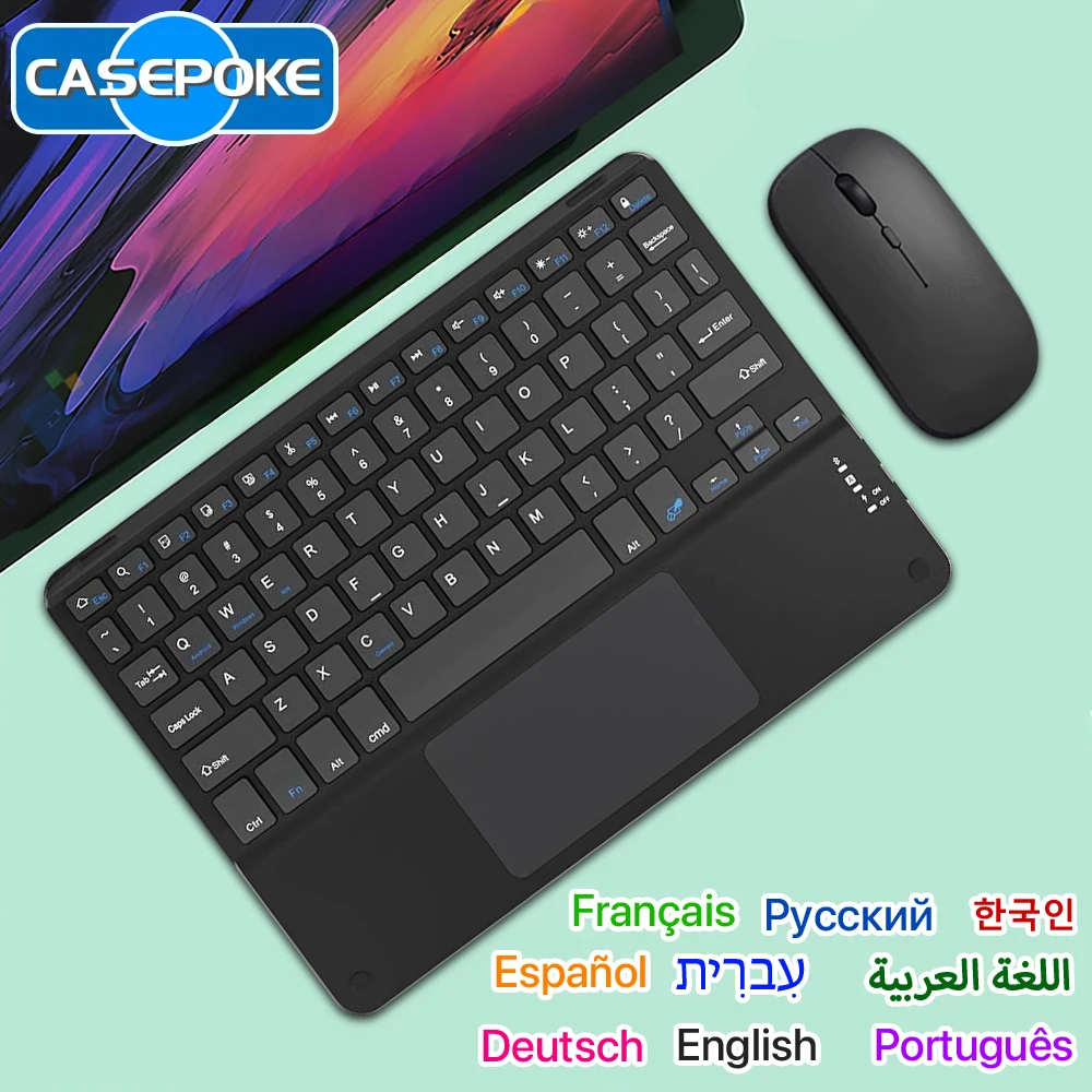 

2025 New Mini Touch Wireless Keyboard With Mouse For Android IOS Windows iPad Xiaomi Tablet Phone PC Laptop Bluetooth Keyboard