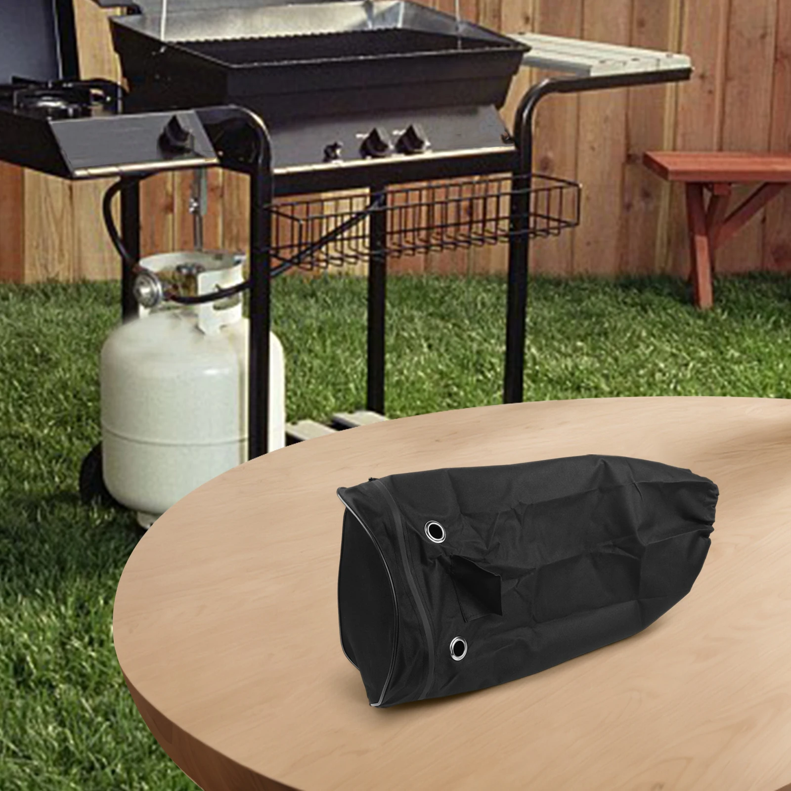 

Сверхмощная защитная крышка бака с пропаном с двусторонней молнией для доступа к шланге, устойчивая к атмосферным воздействиям и разрыву, для использования на открытом воздухе