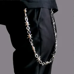 Street Pendant Key Chain Rock Punk Trousers Hipster Key Chains Pant Jean Keychain HipHop Kpop Porta chiave Accessories
