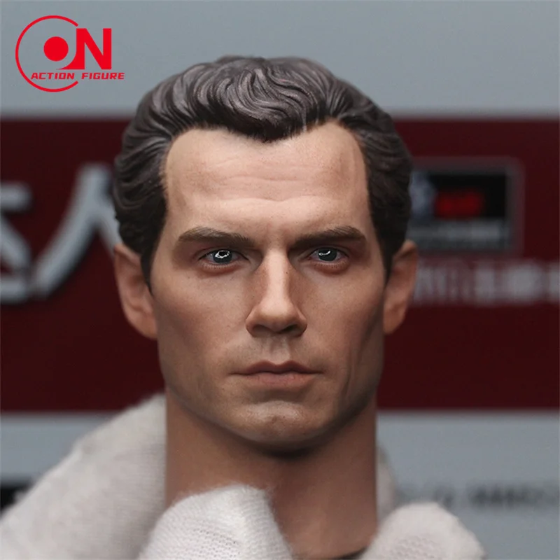 In magazzino 1/6 Henry Cavill Head Sculpture Carving With Neck England Actor Soldier per 12 "TBleague Phicen Action Figure Model Toy