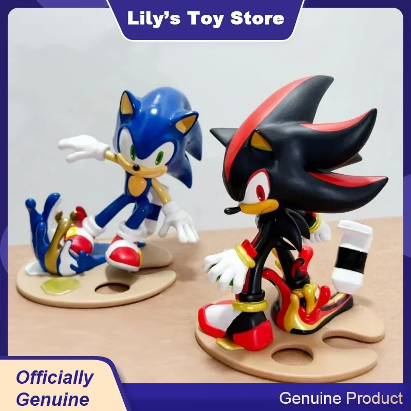 

Original Sega Palverse Pale Shadow Sonic The Hedgehog Pvc Action Figures Collectible Desktop Decor Toys Birthday Gifts For Fans