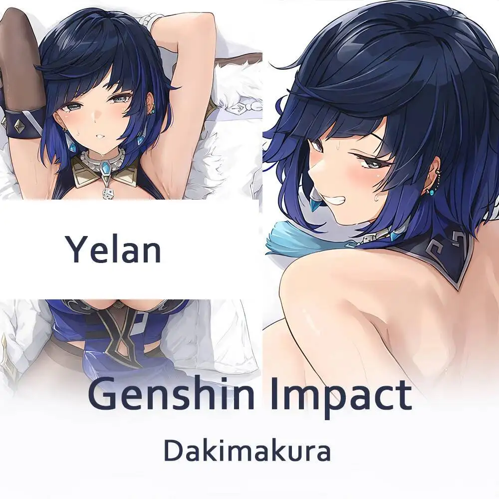 

Game Anime Genshin Impact Yelan Ye Lan Otaku Cushion Cover Cosplay Dakimakura Hing Body Pillow Case