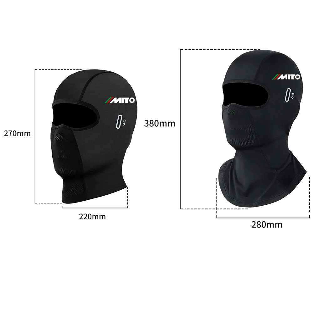 For Cagiva Mito SP525 Mito EVO evo2 125 8P Motorcycle Balaclava Summer UV Protection Glasses Face Breathable Hole Winter Warm view 6