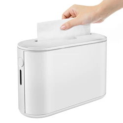 Countertop Paper Towel Dispenser Non-Slip Bottom Napkin Dispenser Portable Paper Towel Holder with Visible Window for Bathroom