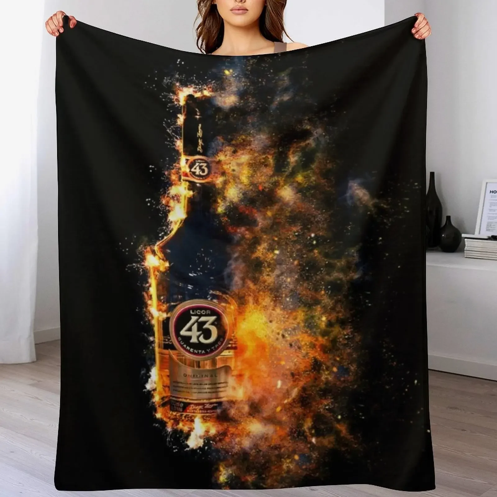 

Licor 43 on fire (quarante i tre) Throw Blanket Custom For Baby For Sofa Thin for sofa Blankets