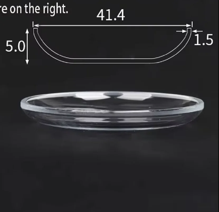 Watch accessories 26-43.5 Swiss pot lid coated glass crystal high brightness transparent watch mirror watch mask