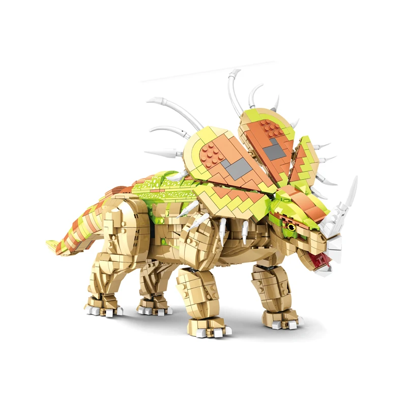 New 2024 Styracosaurus Building Blocks Bricks OF Dinosaur Jurassic Series For 9-18  years old 2025Pcs Big Model