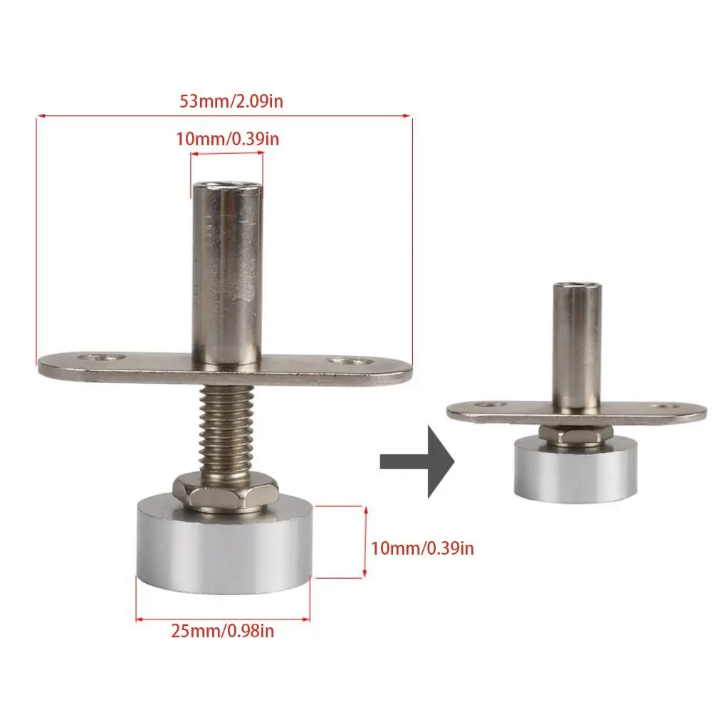 Heavy-Duty Rotation Mounting Hardware Anti-Rust Silent Pivot Doors Hinges Corrosion-Resistant Adjustable 360°Universal Joints