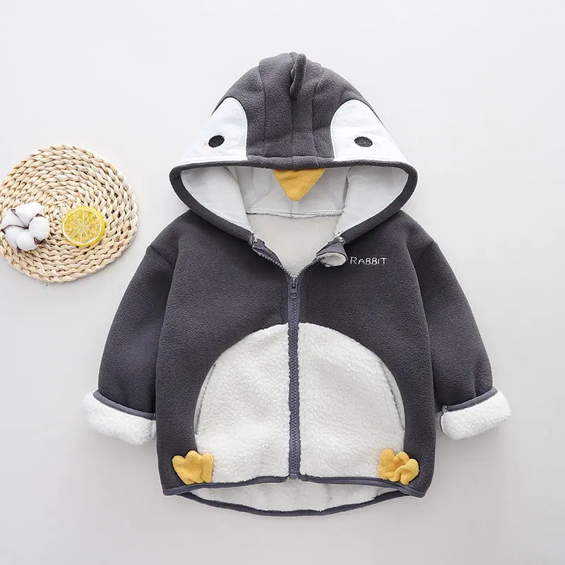 Fashion Boys Shirt New Animals Style Kids Long Sleeve Zipper Children Cotton Clothes Kids Boy Girls Fleece Blouses Tops Outwear