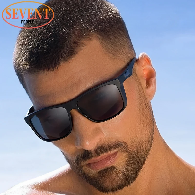 خمر الاستقطاب مستطيل فاسق النظارات الشمسية الرجال 2025 العلامة التجارية الفاخرة العصرية في الهواء الطلق القيادة نظارات شمسية للذكور ظلال كلاسيكية #1