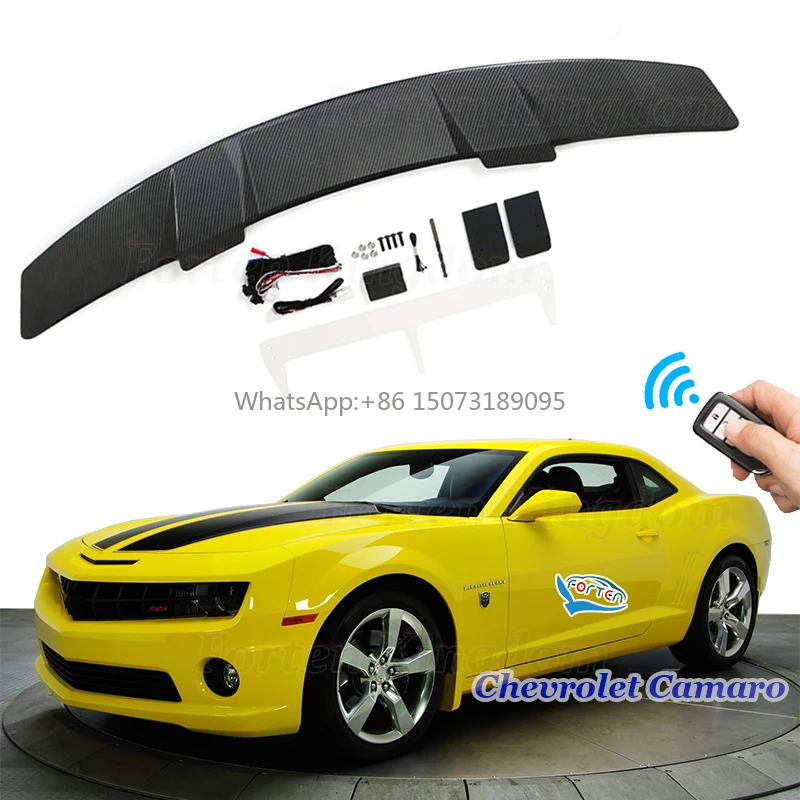 

Universal Carbon Fiber Car Spoilers Fit for Chevrolet Camaro 2015-2022 Model Rear Wings Spoiler Car Electric Spoiler Accessories