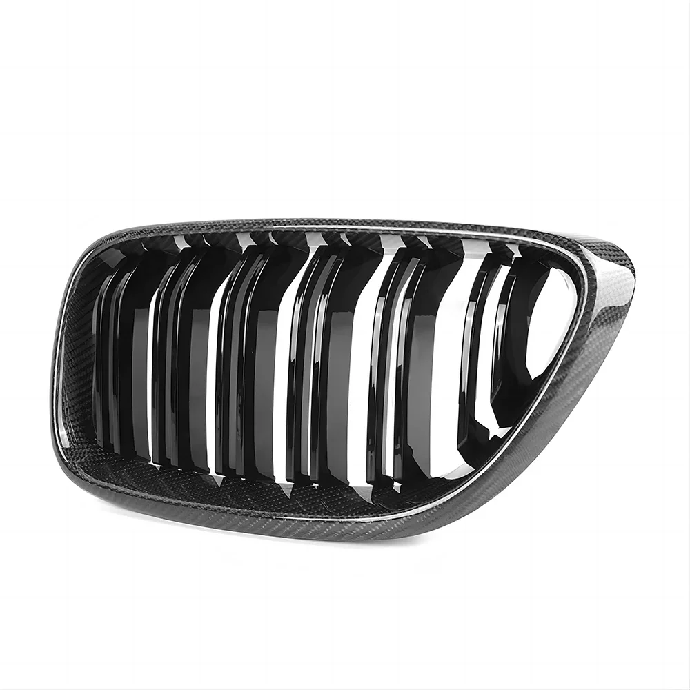 

For BMW 2 Series F22 F23 13-20 Dry Carbon Fiber Front Bumper Grille Double Slat Kidney M Style