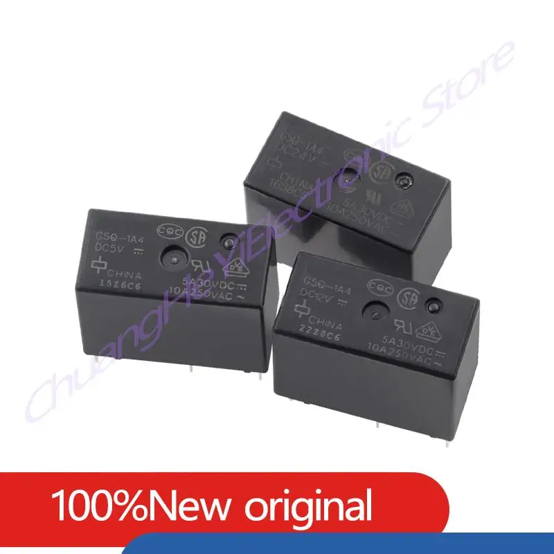 10PCS/LOT Relay G5Q-1 G5Q-1-EU G5Q-1A G5Q-1A4 G5Q-1A4-EU G5Q-14-EU-7 G5Q-14 G5Q-14-EU DC5V/12V/24V 5A30VDC 10A250VAC 4PIN/5PIN