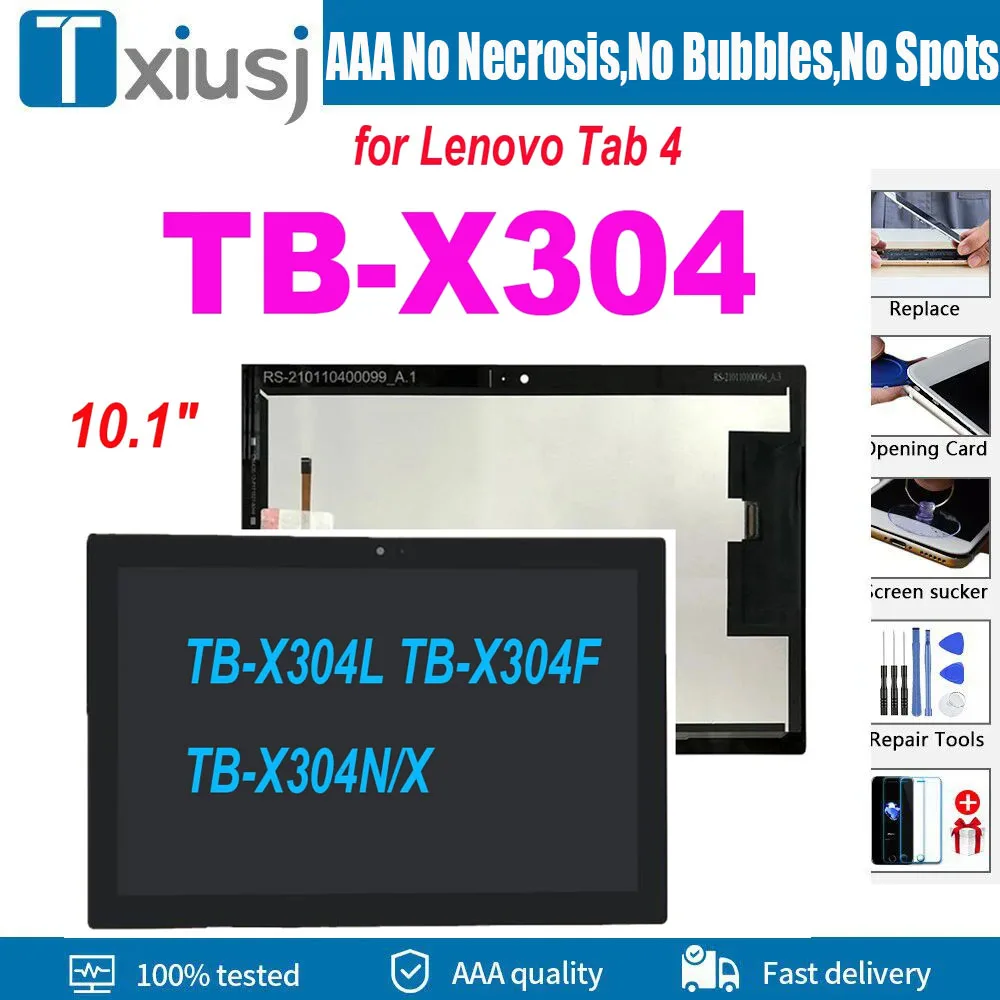 

For 10.1" Lenovo Tab 4 TB-X304L TB-X304F TB-X304N/X X304 LCD Display Matrix Module + Touch Screen Panel Digitizer Assembly