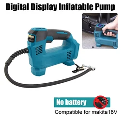 Electric Cordless Air Pump Powered Compressor Inflatable Pump Digital Display Rechargable Air Pump for 18V Makita Battery